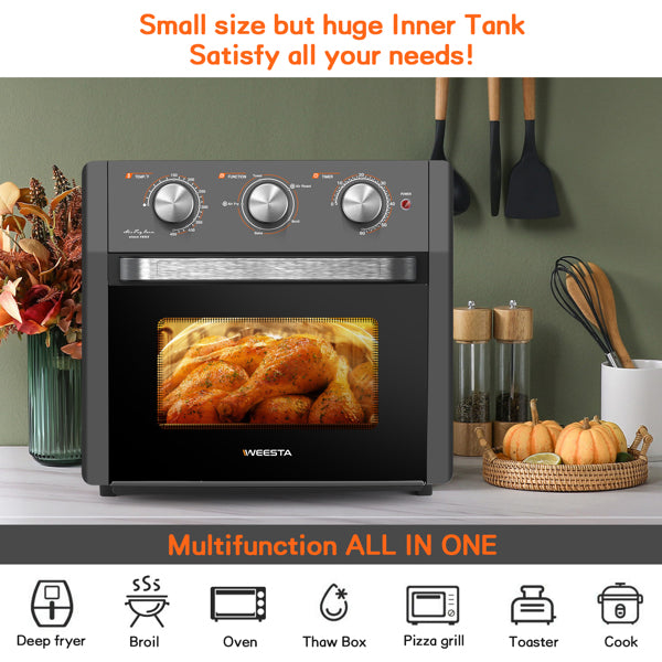 19QT 1300W Air Fryer Toaster Oven 5-In-1 Convection Oven - Horizon Bliss