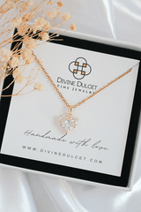 24 Karats CZ Heart Pendant Necklace - Horizon Bliss