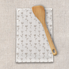 Ink Flower Tea Towel