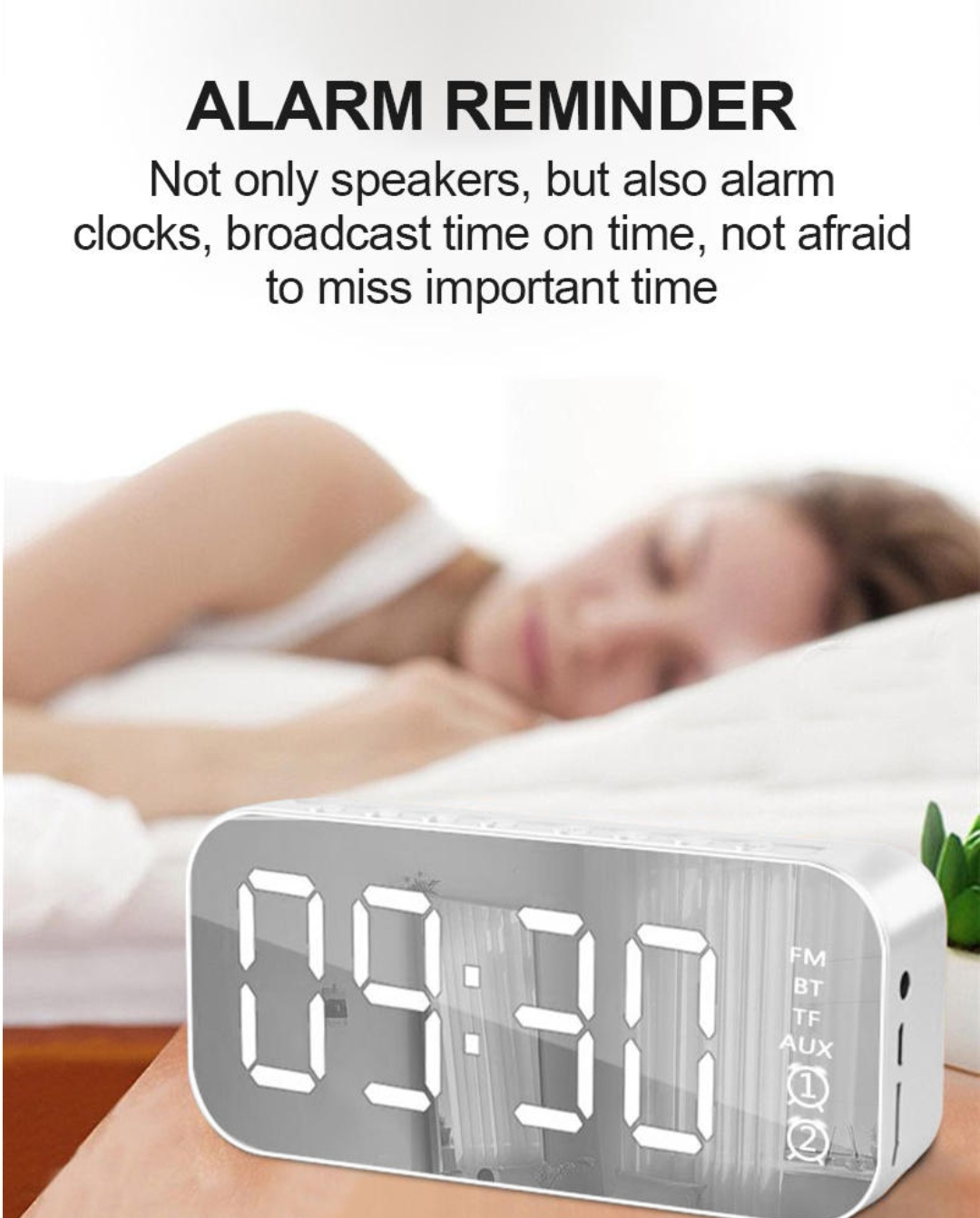 LED Display Alarm Clock Wireless Bluetooth Speakers - Horizon Bliss