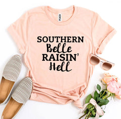 Southern Belle Raisin’ Hell T-shirt - Horizon Bliss