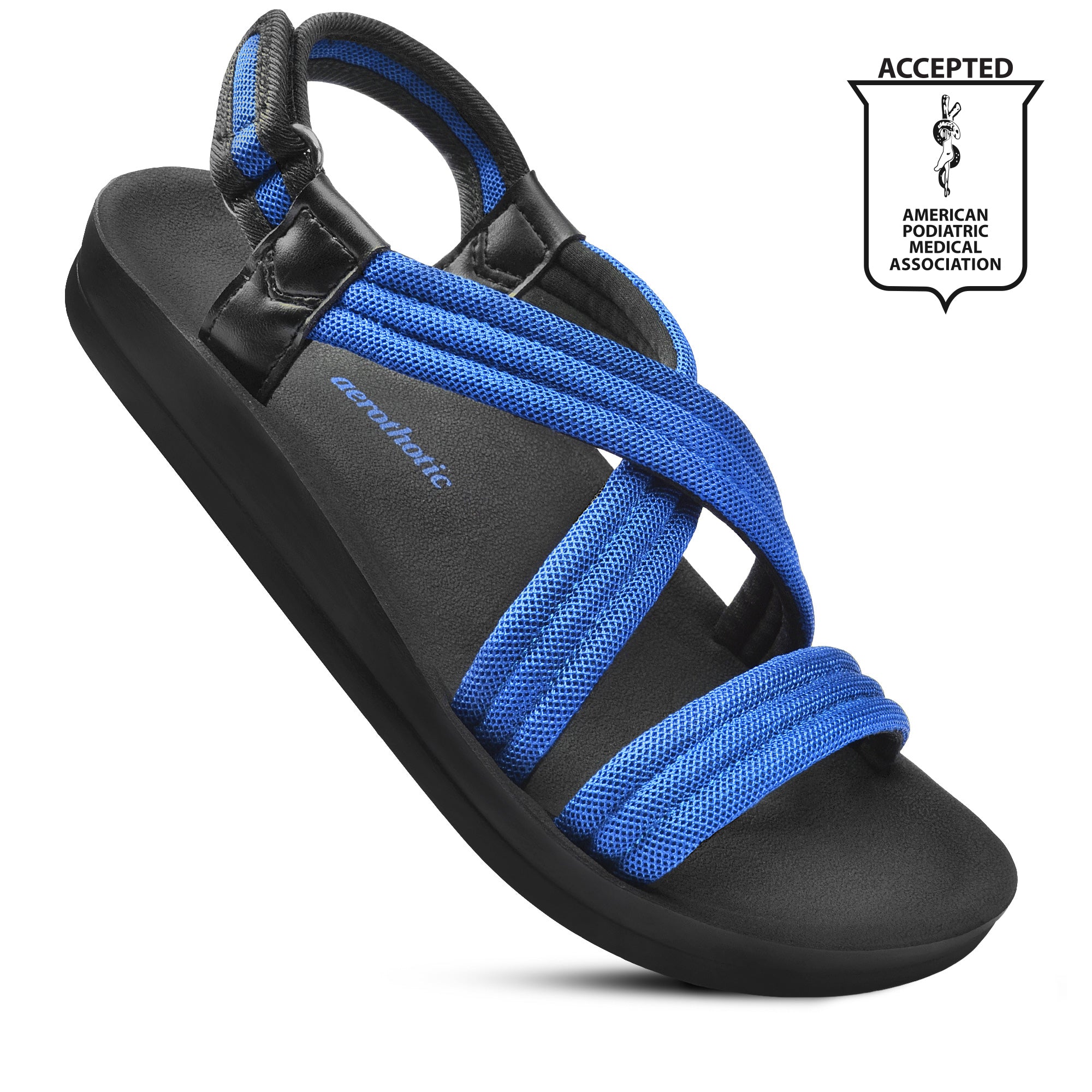 Aerothotic Hadal Women's Velcro Ankle Strap Slip on Sandals - Horizon Bliss