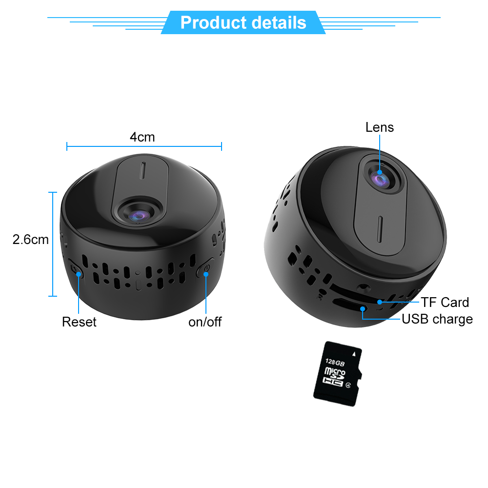 2MP 1080P HD Wifi Camera Smart Home Security Mini Camcorder - Horizon Bliss