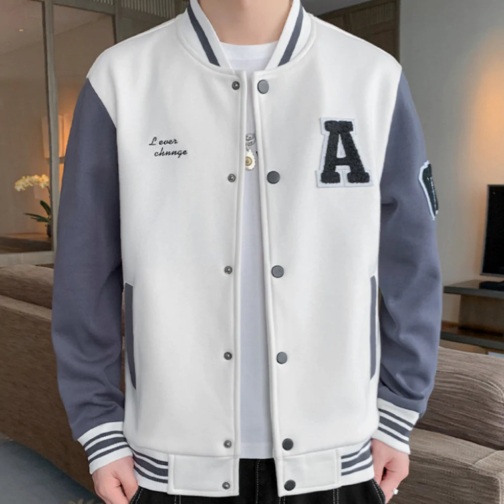 Mens College Baseball Jacket - Horizon Bliss