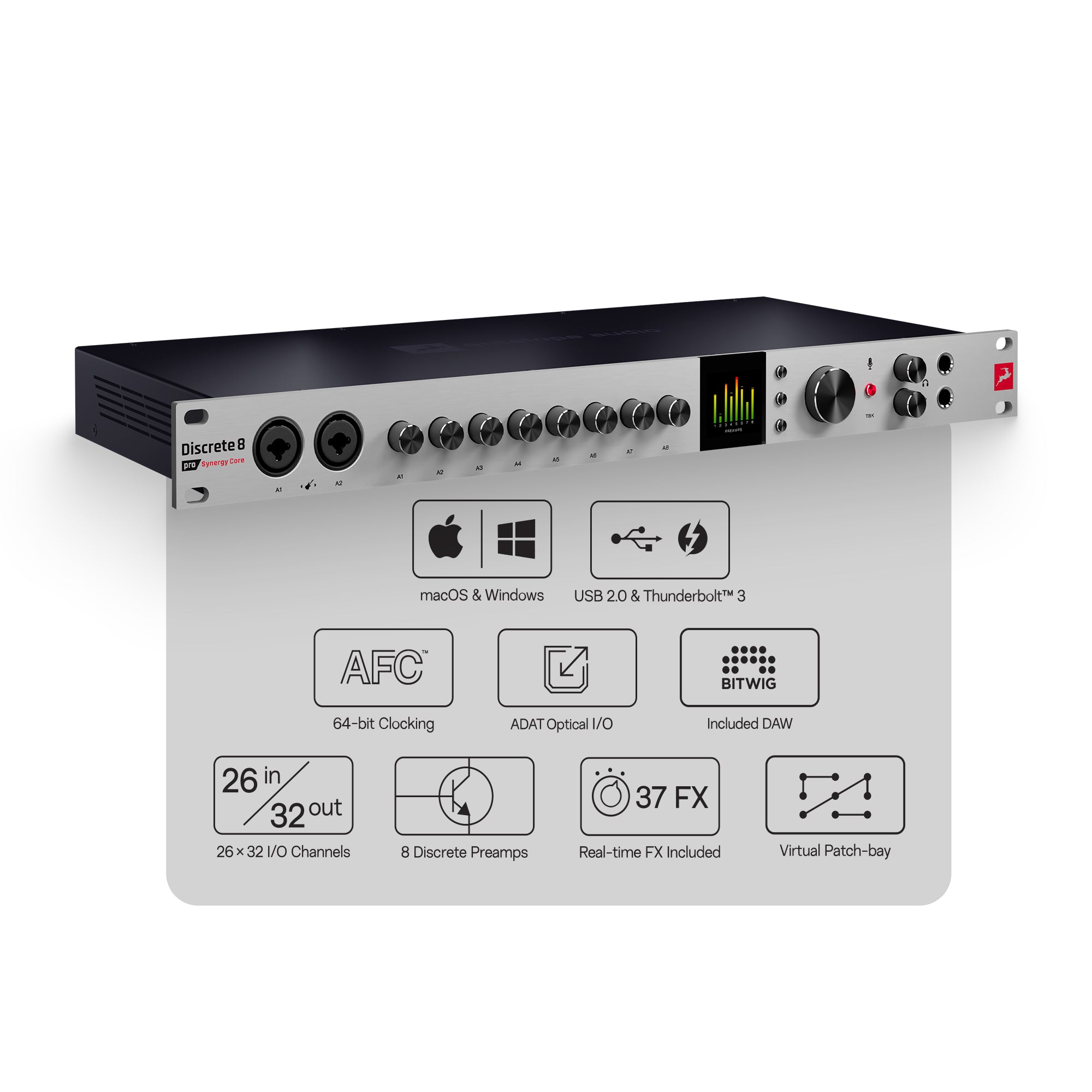 Antelope Audio - Discrete 8 Pro SC | USB & TB Audio Interface - Horizon Bliss