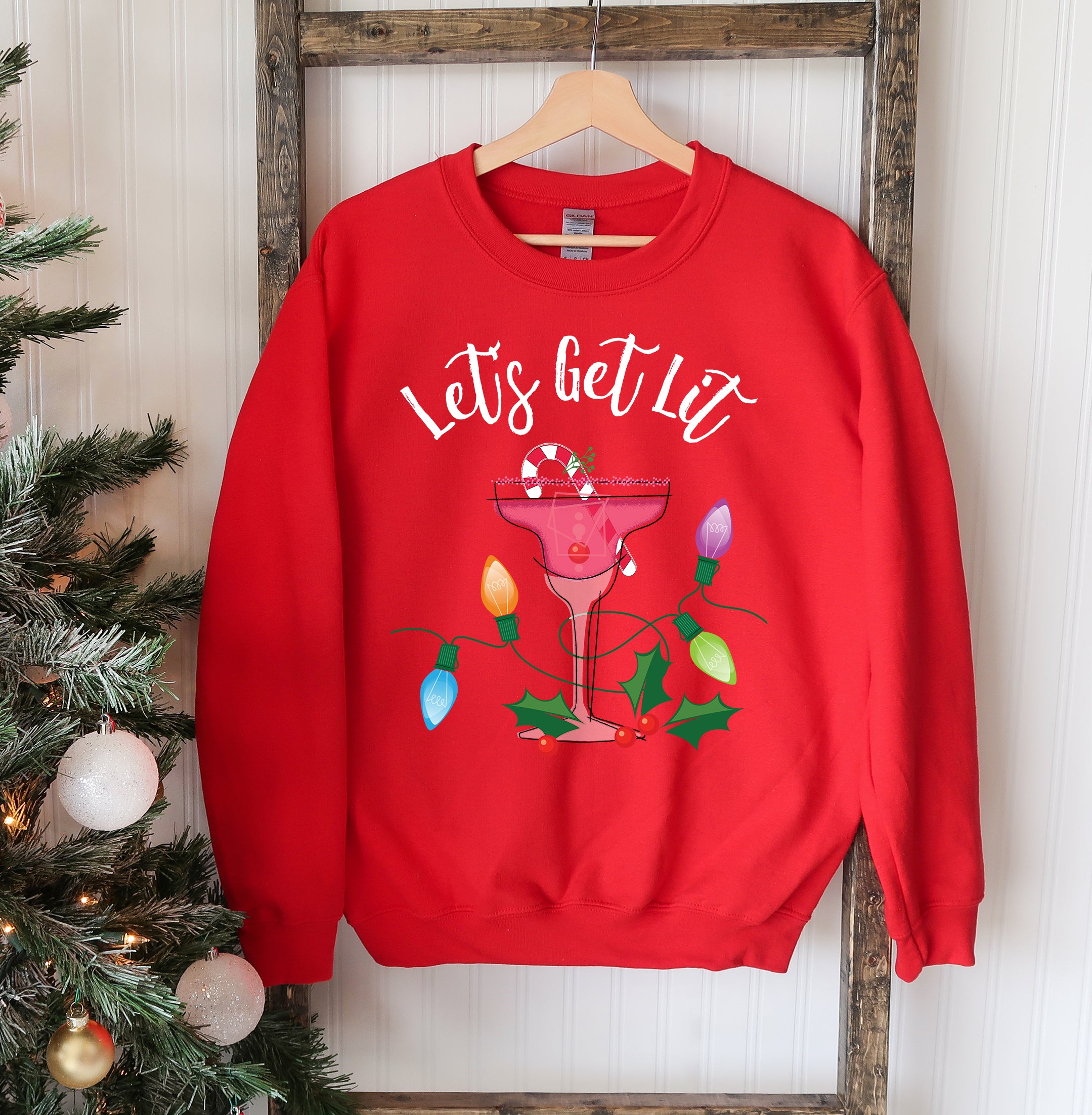 Let's Get Lit Christmas Sweatshirt