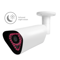 AR4 Outdoor Bullet Camera - White, AI Detection, Night Vision - Horizon Bliss