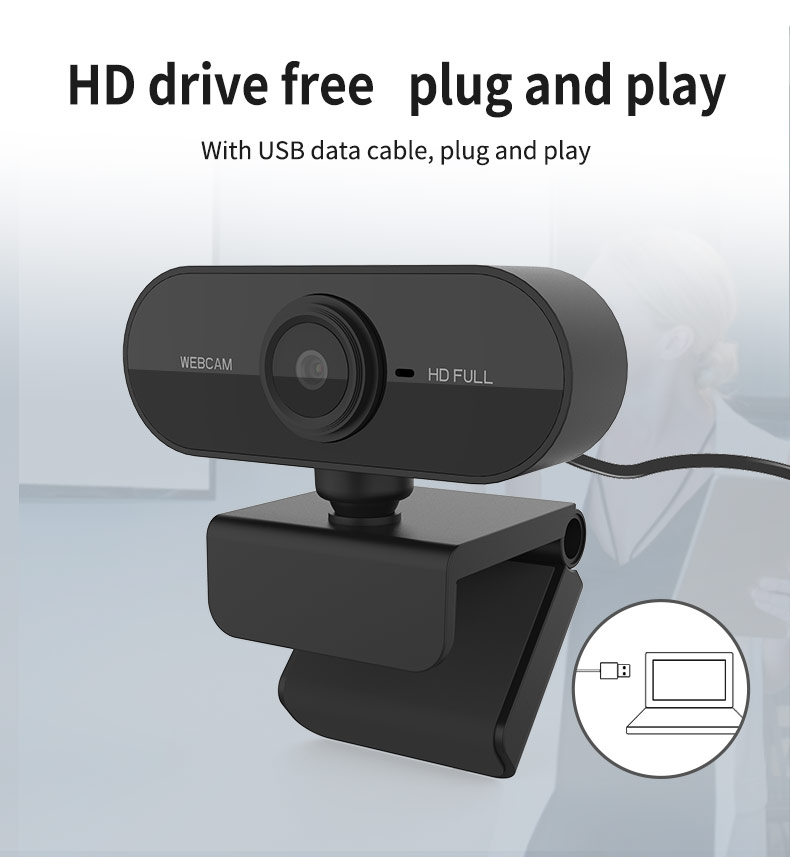 Webcam 1080P Full HD Web Camera With Microphone - Horizon Bliss