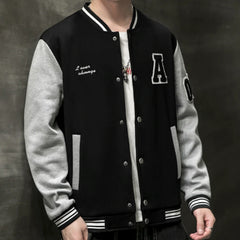 Mens College Baseball Jacket - Horizon Bliss