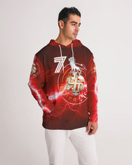 Red Lightning Mens Hoodie