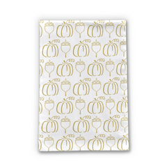 Gold Acorn & Pumpkin Tea Towel