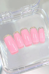 “Pink Sparkles” Press On Nails Set - Horizon Bliss