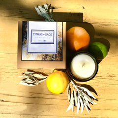 Citrus + Sage Soy Wax Candle - Horizon Bliss