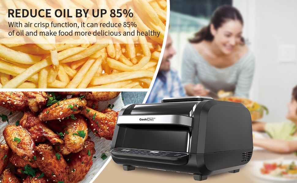 Geek Chef Airocook Smart 7-in-1 Indoor Electric Grill Air Fryer - Horizon Bliss