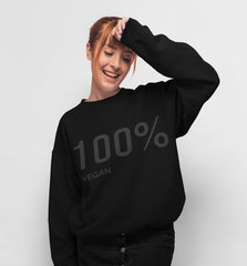 Womens 100% Vegan Logo Sweatshirt - Horizon Bliss