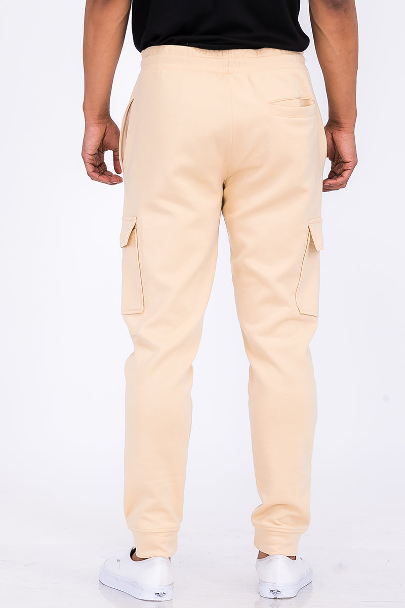 Cotton Blend Cargo Joggers - Horizon Bliss