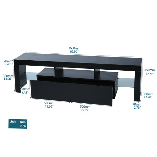 Morden TV Stand with LED Light - Horizon Bliss