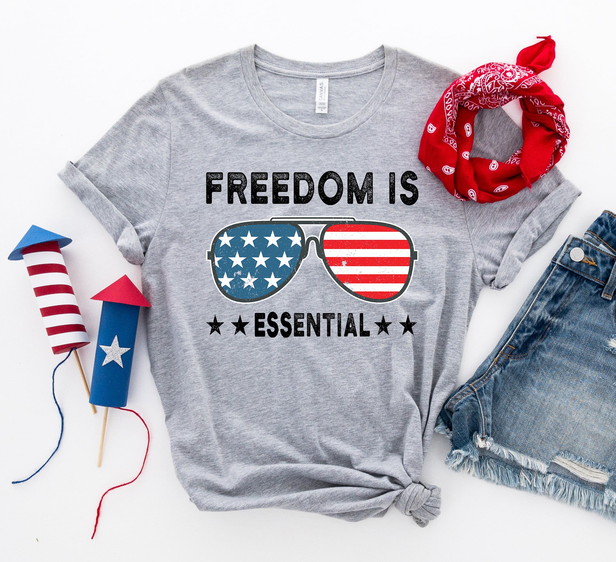 Freedom is essential T-shirt - Horizon Bliss