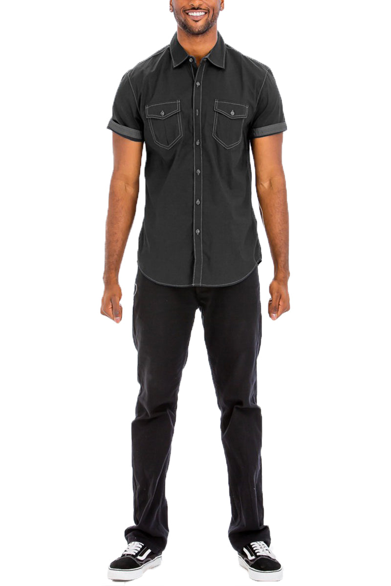 Outline Stitch Two Pocket Shirt - Horizon Bliss