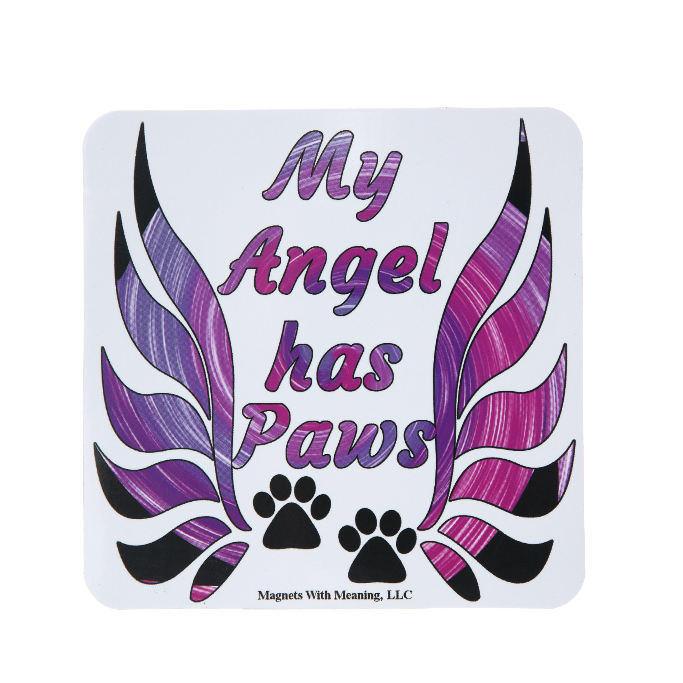 My Angel Has Paws Refrigerator Magnet