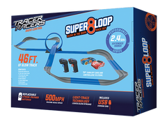 Super 8 Loop Glow in the Dark R/C Slot Racing 46ft Track - Horizon Bliss