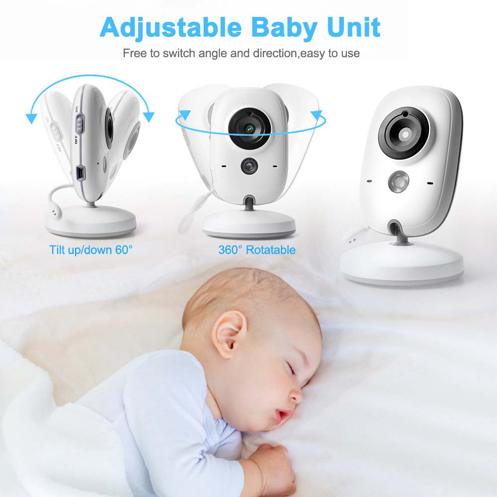 Hridz VB603 Video Baby Monitor 2.4G Wireless With 3.2 Inches LCD - Horizon Bliss