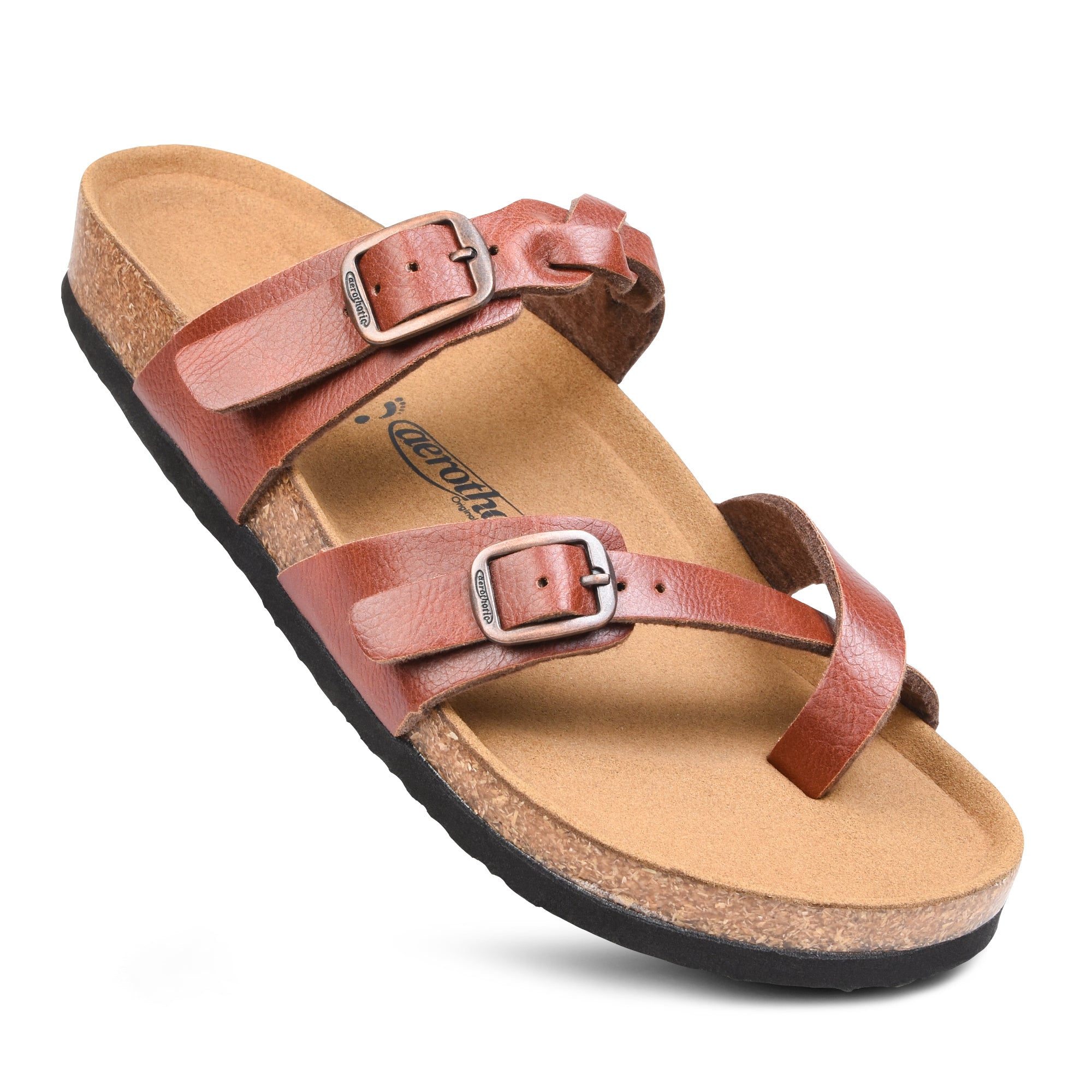 Aerothotic Irenic Women's Soft Footbed Strappy Slide Sandals - Horizon Bliss