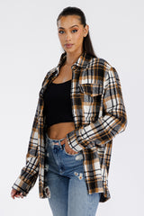 Boyfriend Oversized Soft Flannel Shacket - Horizon Bliss