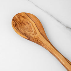 Handmade Olive Wood Cooking Spoon, 11.8" – Natural Kitchen Utensil