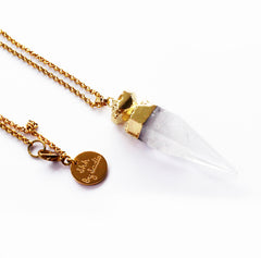 Glow Necklace - Crystal Quartz - Horizon Bliss