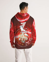 Red Lightning Mens Hoodie