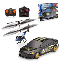 Hot Pursuit Set; I/R Police Helicopter & R/C Street Car - Horizon Bliss