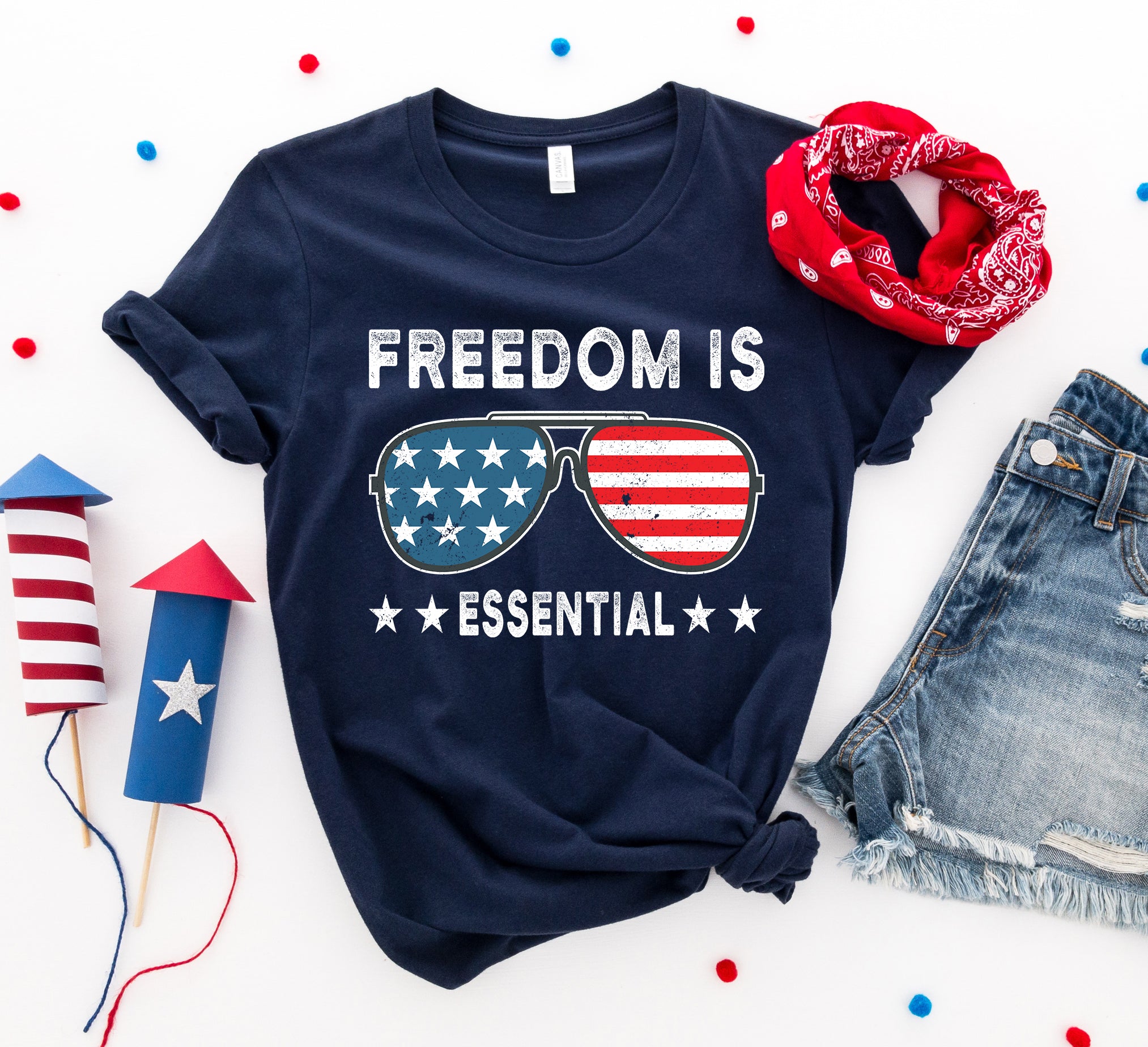 Freedom is essential T-shirt - Horizon Bliss