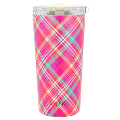 DRINCO® Seattle 20oz Insulated Tumbler Leakproof w/straw-Madras Plaid