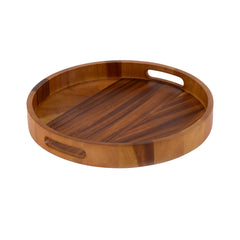 Round Serving Tray - 15" - Solid Bottom