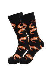 Sick Socks – Shrimp – Food Industry Casual Dress Socks - Horizon Bliss