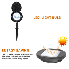 2pcs Solar Landscape Spotlight LED Lighting for Garden - Horizon Bliss