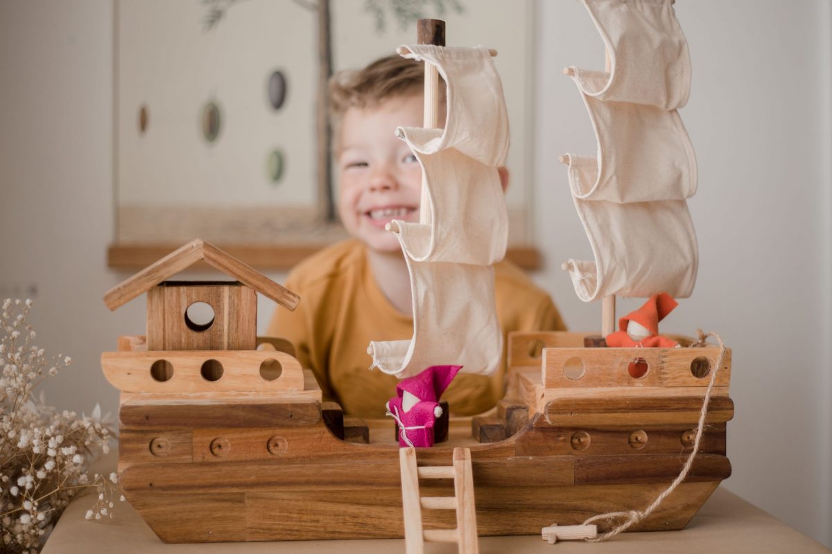 QToys Australia Wooden Pirate Ship