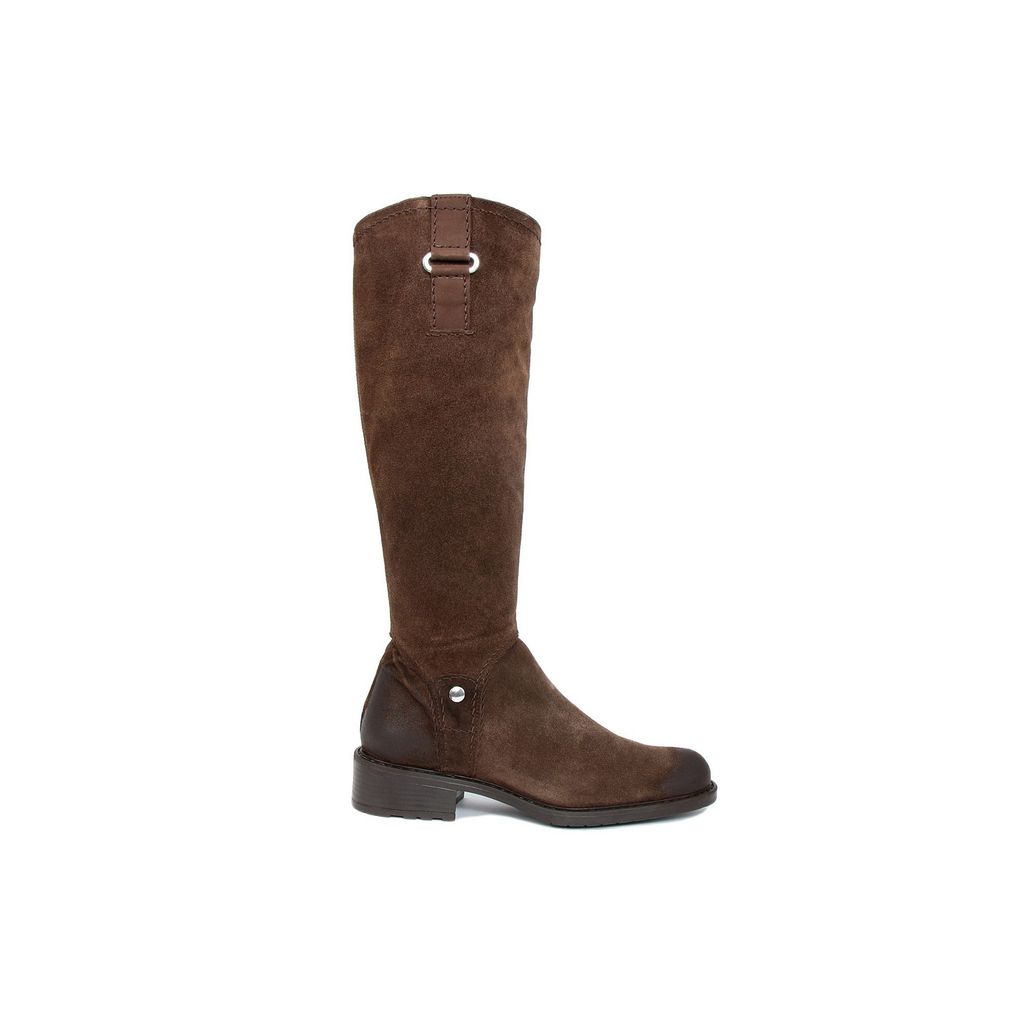 Brown Leather Knee High Boots - Horizon Bliss