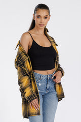 Boyfriend Oversized Soft Flannel Shacket - Horizon Bliss