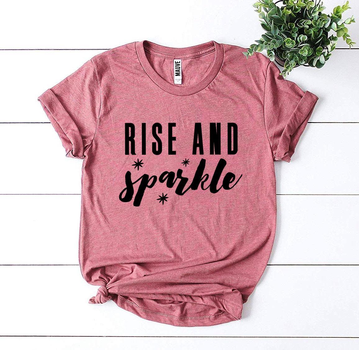 Rise And Sparkle T-shirt - Horizon Bliss