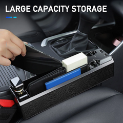 Car Seat Side Organizer with Charger Cable Car Seat Gap Storage Box - Horizon Bliss