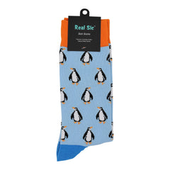 Sick Socks - Penguin - Exotic Animals Casual Dress Socks - Horizon Bliss