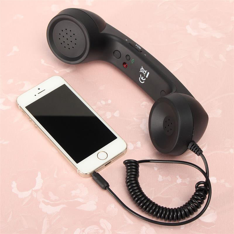 Pop Phone Handset 3.5mm Mic Retro Telephone Mobile Phone Handset