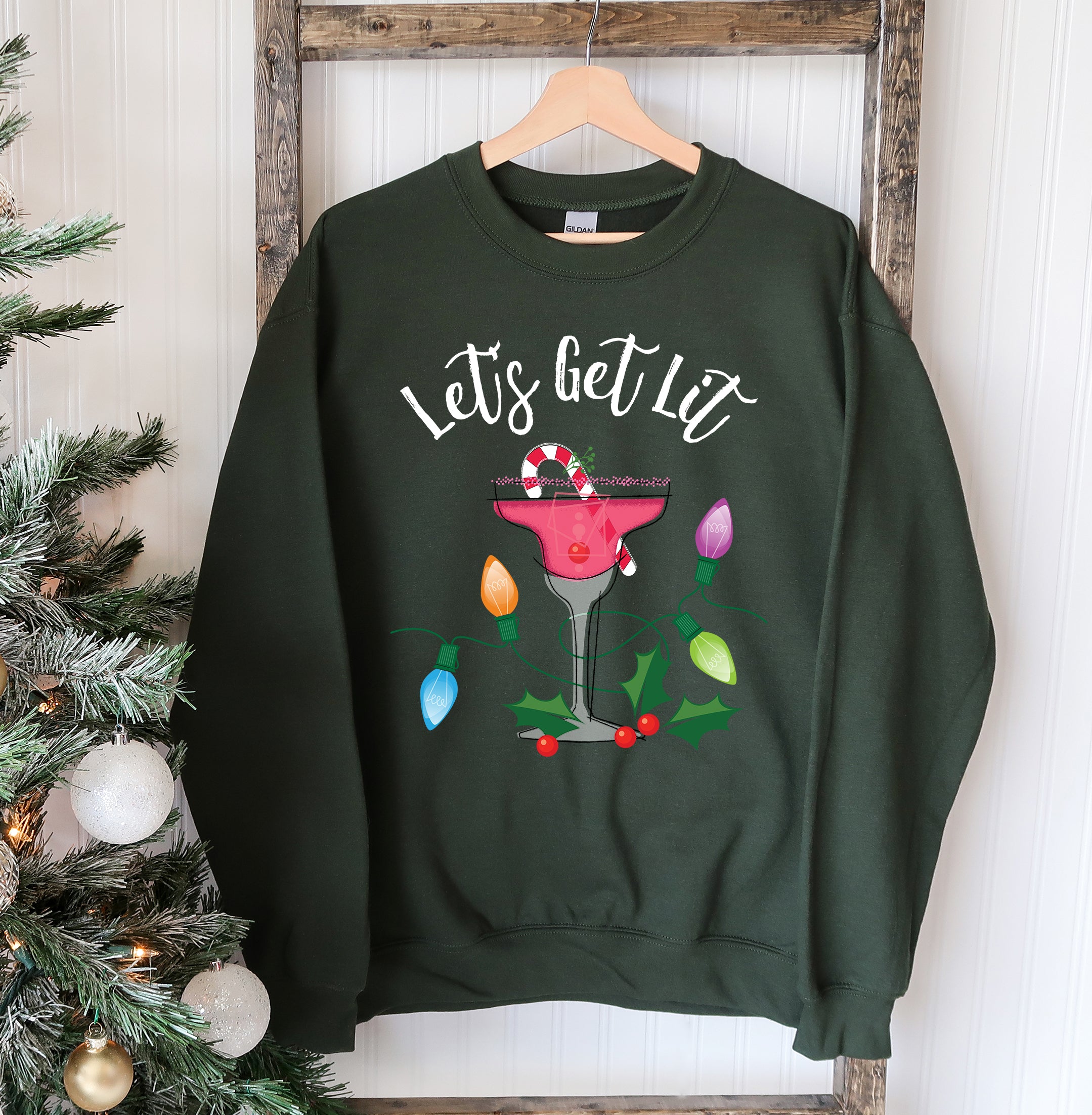 Let's Get Lit Christmas Sweatshirt