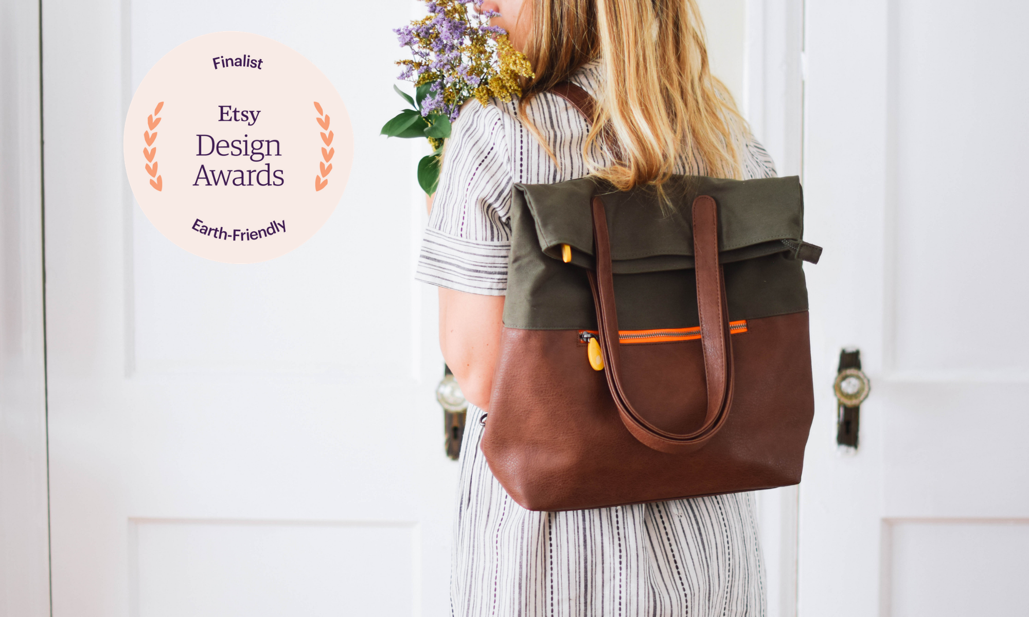 Greenpoint Backpack Purse - Slate/Maple