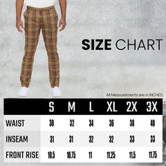 Plaid Slim Fit Trouser Pants - Horizon Bliss