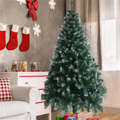 6FT Iron Leg White PVC 650 Branches Christmas Tree