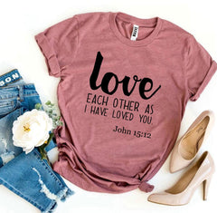 Love Each Other As I Have Loved You T-shirt - Horizon Bliss