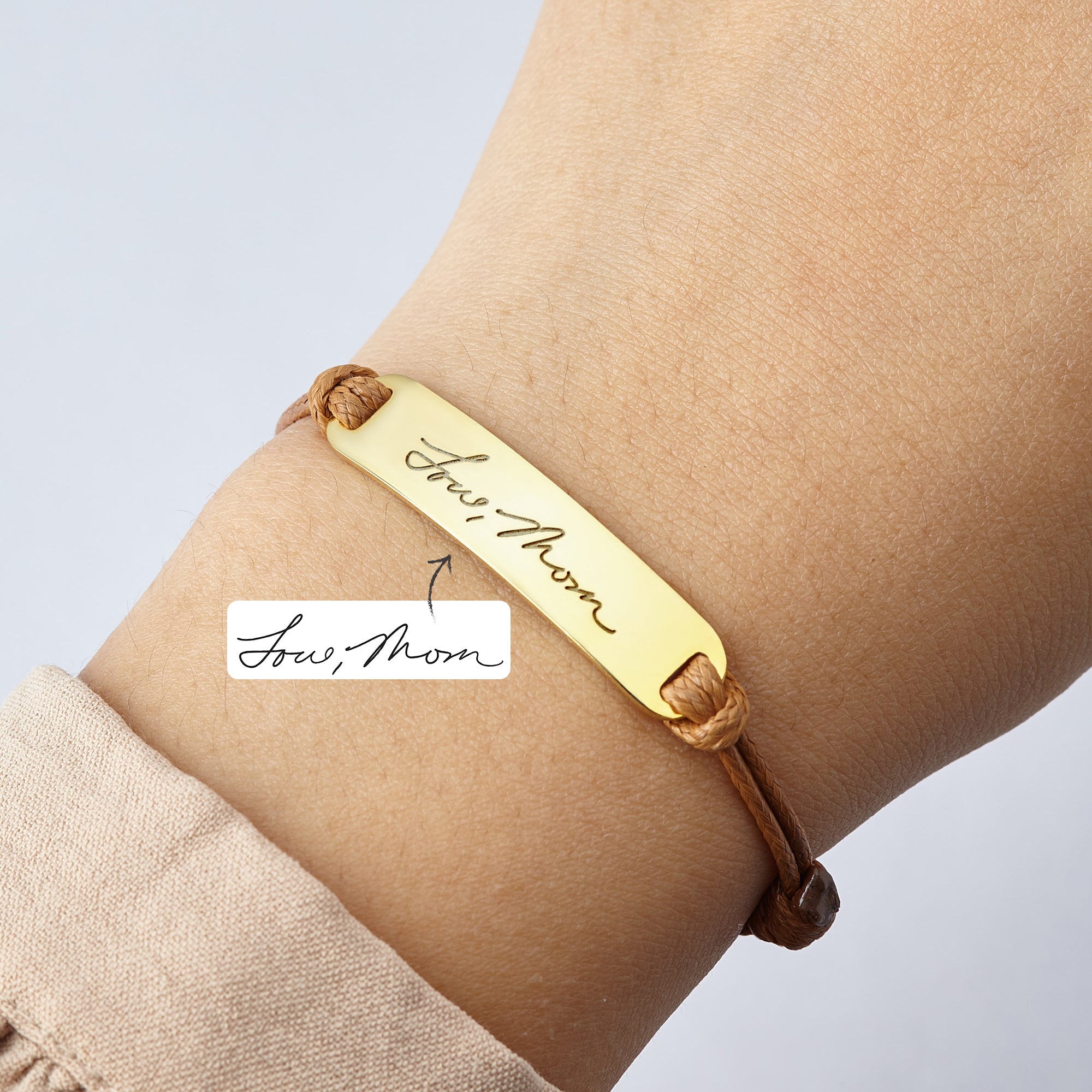 Personalized Handwriting Bracelet Handwritten Signature Jewelry - Horizon Bliss